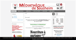 Desktop Screenshot of biblio-sausheim.fr