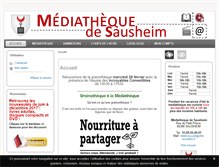 Tablet Screenshot of biblio-sausheim.fr